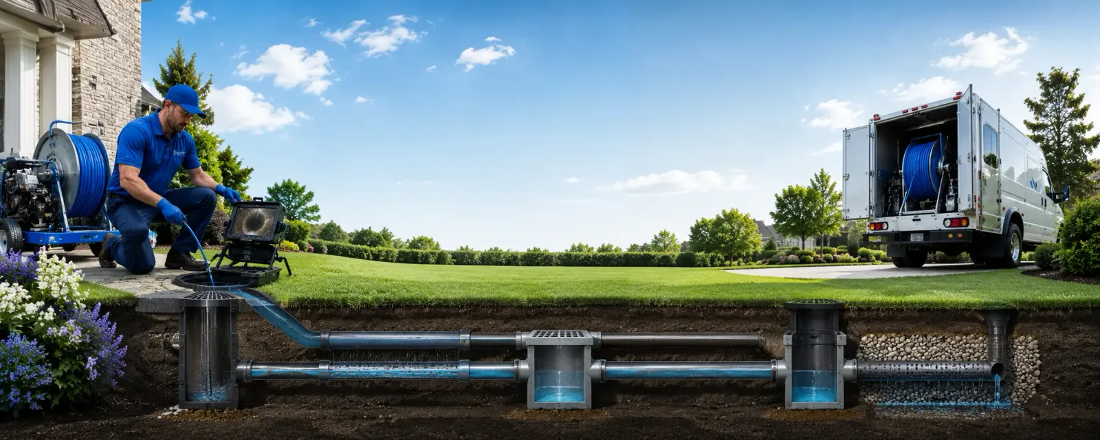 Outdoor drain cleaning information for Energy, TX